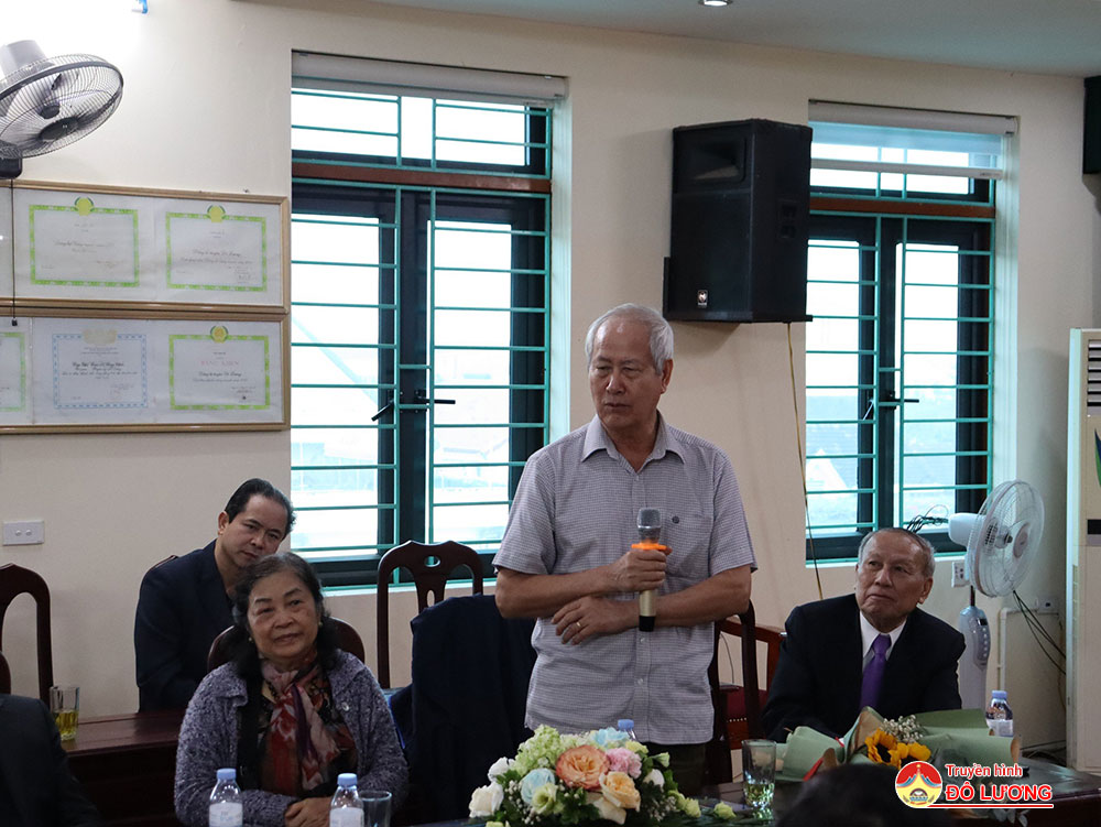 Ông Nguyễn Bá Thi, Chủ tịch CLB Doanh nhân Đô Lương khu vực miền Nam, phát biểu